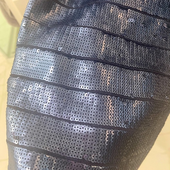 Never worn Herve Leger Navy Blue Sequin dress - Picture 3 of 6